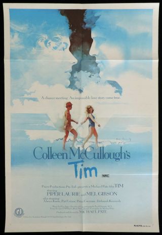 Tim Vintage Australian One Sheet Movie Poster Mel Gibson Colleen Mccullogh