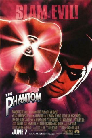 The Phantom - 27 " X40 " D/s Movie Poster One Sheet Billy Zane 1998