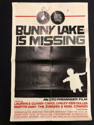 Bunny Lake Is Missing (1965) - One Sheet Movie Poster - 27 " X 41 "
