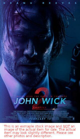 John Wick: Chapter 2 - 2017 Movie Theater Poster Double Sided 27 " X 40 "