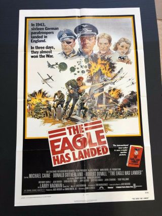 The Eagle Has Landed (cane,  1977) - One Sheet Movie Poster - 27 " X 41 "