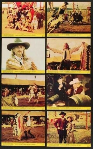 Buffalo Bill & Indians Lobby Card Set Of 8 1976 Paul Newman