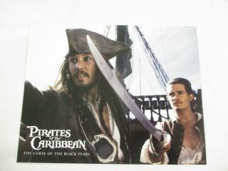 Complete Movie Lobby Card Set 2003 Pirates Of The Caribbean Black Pearl Disney