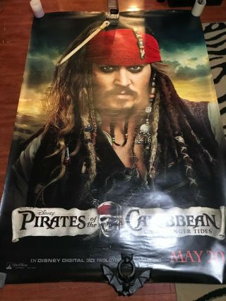 Pirates Of The Caribbean Bus Shelter Poster 4x6 Huge Johnny Depp Collector 48 "