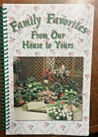 Vtg 1996 Spiral Amish Cookbook Family Favorites From Our House To Yours Troyer