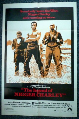 The Legend Of Nigger Charley 1972 American One Sheet Movie Poster