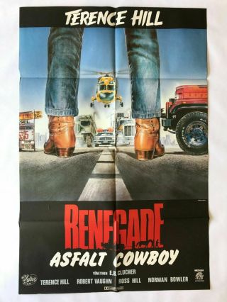 They Call Me Renegade 1980s Turkish Action Movie Poster C7 Terence Hill