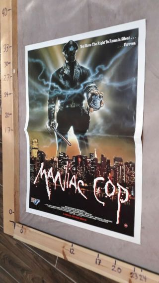 Maniac Cop (1988) & Out of the Dark (1989) Twin,  Double - sided Slasher,  Horror 2