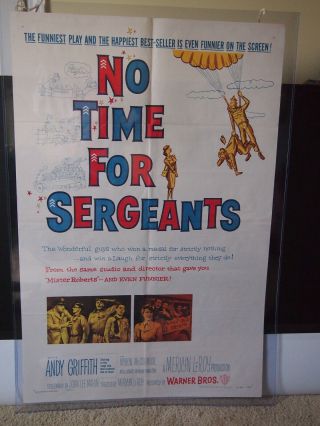 Vintage Movie Poster No Time For Sergeants Andy Griffith