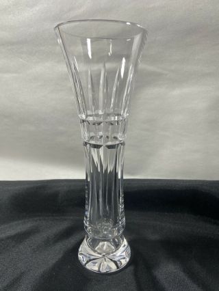Vtg Waterford Lead Crystal Glenmore Bud Vase Signed Discontinued Euc Ireland