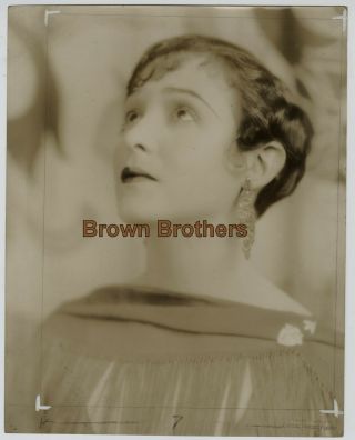 1920s Hollywood Actress Florence Vidor Oversized Dbw Photo Blind Stamp Richee