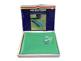 Vintage 70s Camping Rv Air Mattress Pad Inflatable Pool Float 30 X 72 Usa