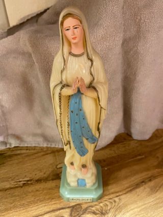 Vtg Praying Virgin Mary Madonna 1960 
