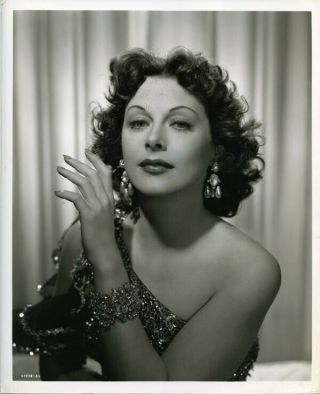 Hedy Lamarr Breathtaking Mgm Studio Glamour Portrait 1950 8x10 Photo