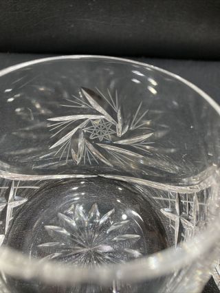 Vintage Set of 2 Cut Crystal Whiskey Glasses Tumblers 3 