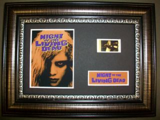Night Of The Living Dead Framed Movie Film Cell Memorabilia Zombie Girl Romero