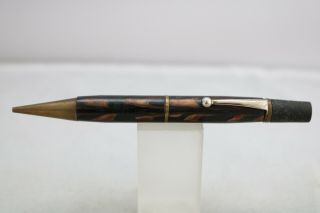 Vintage (c1940) Platignum Brown Marble Mechanical Pencil,  Spares/repairs Only