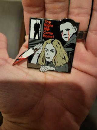 Halloween Michael Myers Horror Enamel Pin Limited To 20 Jamie Lee Curtis Castle