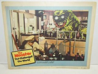 The Monster That Challenged The World Lobby Card,  Vintage