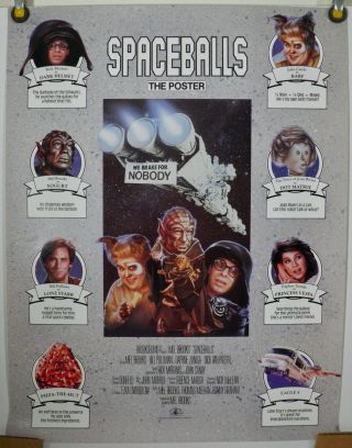 Spaceballs Rolled Orig Mini Movie Poster Mel Brooks John Candy Star Wars (1987)