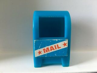 1975 Fisher Price Mailbox Little People Sesame Street - Vintage Toy