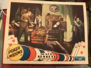 Poker Widows 1931 Mack Sennett 11x14 " Comedy Lobby Patsy O 