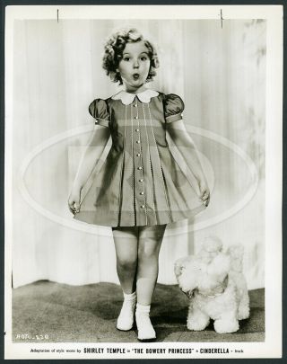 1936 Shirley Temple Cinderella Frocks Advertising Photo Bowery Princess