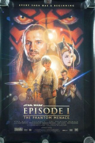 Star Wars The Phantom Menace Episode I (1999) Movie Poster 27x40 - D/s