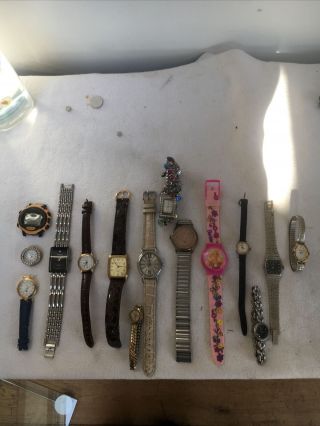 Joblot Of Vintage And Other Wristwatches Spares