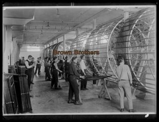 1900s Early Movies Vitagraph Studios Rare Film Drying Drums Glass Photo Negative