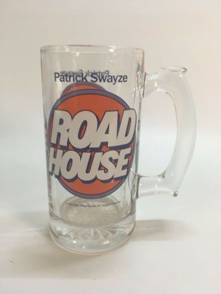 Vintage Rare Patrick Swayze Road House Promo Mug Glass Cup Promotional (d3)