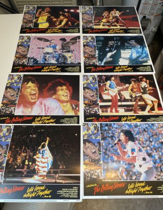 Rolling Stones “let’s Spend The Night Together” Lobby Card Set 1982