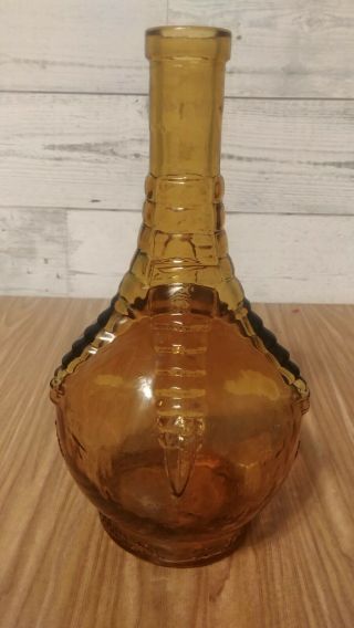 Vintage Wheaton Ball And Claw Bitters Amber Bottle Worlds Best Remedy 9 "