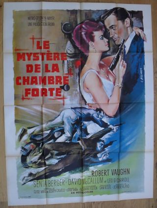 Spy With My Face U.  N.  C.  L.  E.  Robert Vaughn French Movie Poster 