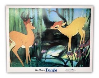 " Bambi " 11x14 Authentic Lobby Card Poster Photo 1982 Walt Disney 4
