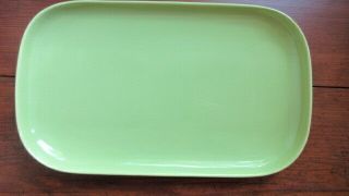 Vintage Franciscan Tiempo Lime Sprout Green Rectangle Platter