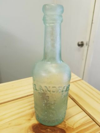 Vintage Collectable Green Glass Bottle,  G.  E.  Andrews & Son Britannia Shrewsbury