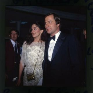 Gil Gerard Connie Sellecca Candid At Event 2.  25 X 2.  25 Transparency
