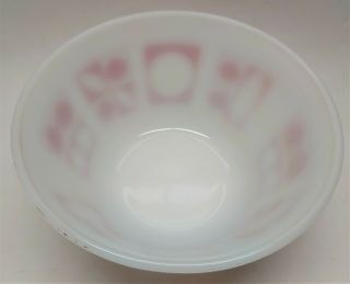 RARE Federal Glass RED Circle Oval Pattern Mixing Bowl 3