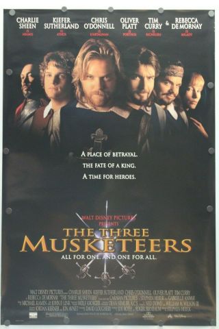 The Three Musketeers 1993 Double Sided Movie Poster 27 " X 40 "
