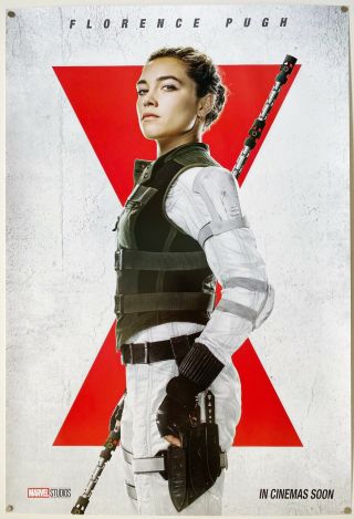 Rare Black Widow | Ds Movie Poster 27x40 | Marvel Florence Pugh