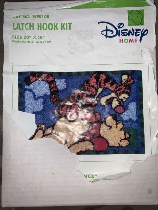 Disney Vintage Latch Hook Kit Winnie The Pooh Tigger " Bounce "