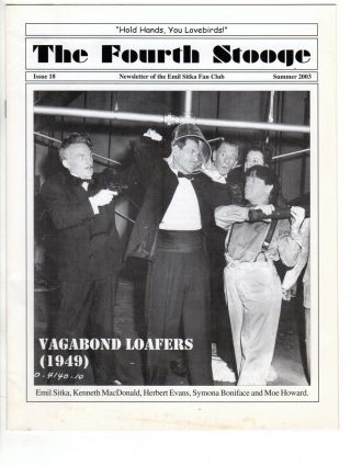 The Fourth Stooge - Newsletter Of The Emil Sitka Fan Club Issue 18 (2003)