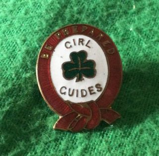 Vintage Girl Guides Be Prepared Pin Badge Uk Freepost