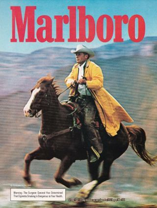 Marlboro Cigarettes - Come To Marlboro - 1983 Vintage Print Ad