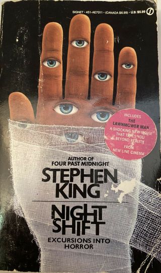 Night Shift By Stephen King (1986,  Mass Market) Vintage Cover