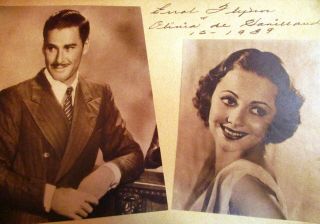 Vintage 1939 Errol Flynn & Olivia De Havilland Hollywood Scrapbook Fantastic