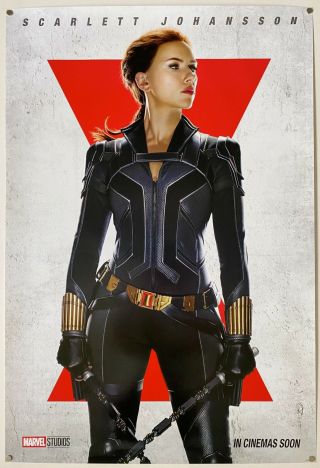 Rare Black Widow | Ds Movie Poster 27x40 | Marvel Scarlett Johansson