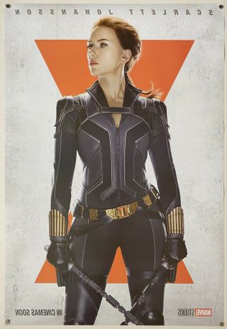 Rare Black Widow | DS movie poster 27x40 | Marvel Scarlett Johansson 2
