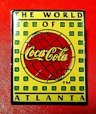 Vintage Cloisonne The World Of Coke Coca Cola Atlanta Ga Pin Badge